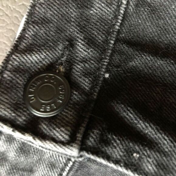Denim Co. Teen's Black rhinestone Denim Button Fly Mini Skirt Size 7 - Picture 15 of 15